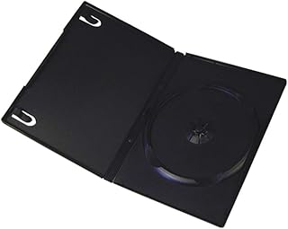 Progo Progo Standard 14mm Black Single Disc DVD Cases with Outer Clear Sleeve (10 Pack)  - Image 1