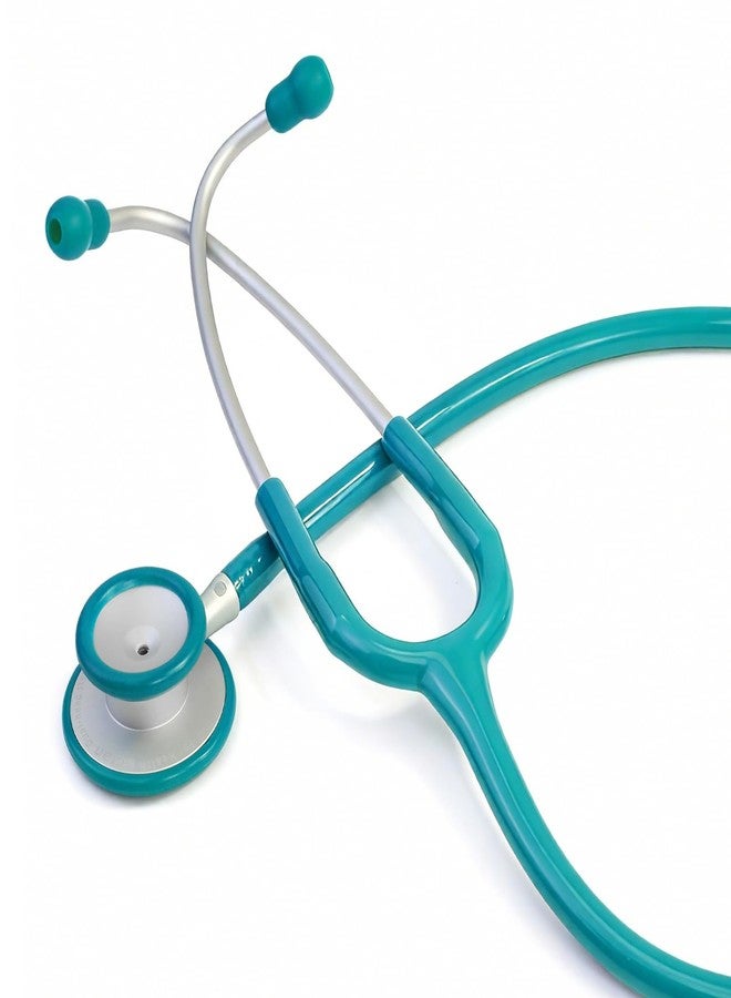 Scian Lightweight Stethoscope -Enhanced Acoustic, Satin-Flex Tube, Aluminum Featherlight Dual Head for Nurse Essentials, Green - Image 1