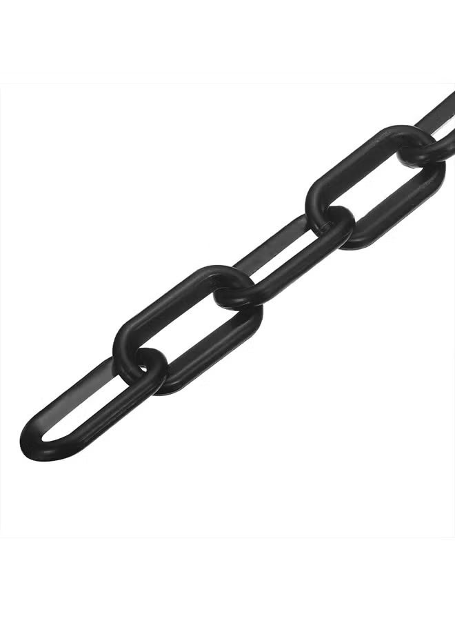 30M Black Plastic Chain,Weatherproof Link Barrier Chain Longer Lasting - consistent Link-to-Link - Image 4