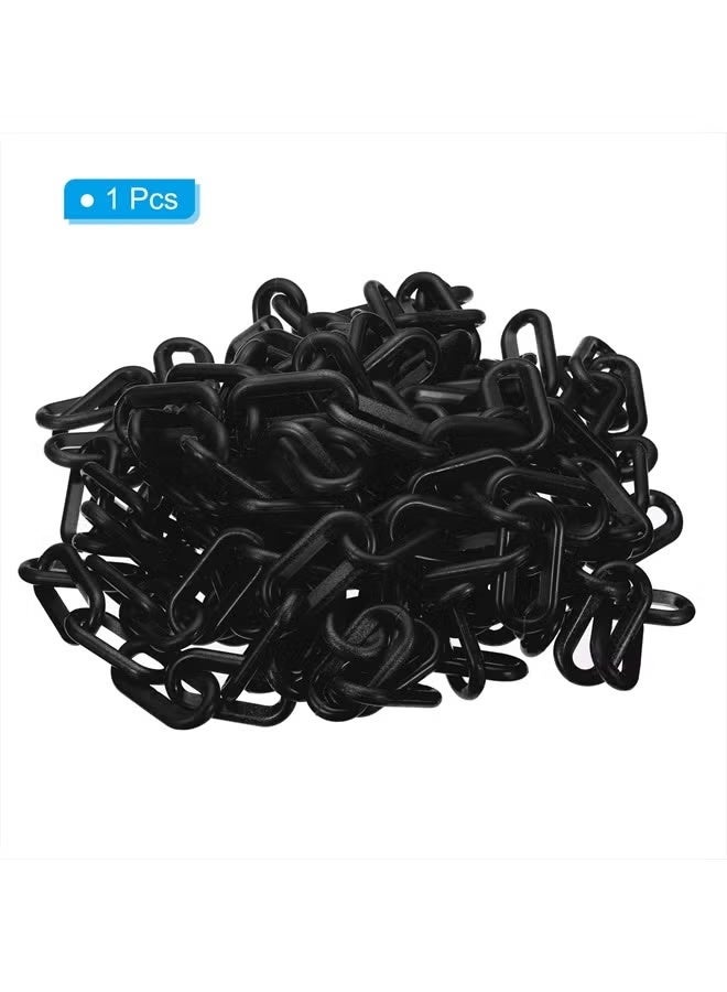 30M Black Plastic Chain,Weatherproof Link Barrier Chain Longer Lasting - consistent Link-to-Link - Image 3