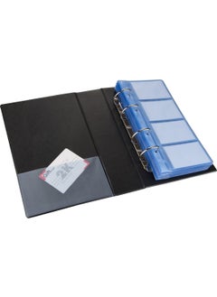 2K Biala Mechanism 4 Rows 400 Card Capacity Business Card Holder 16.5 x 26.5 cm Navy Blue  - Image 2
