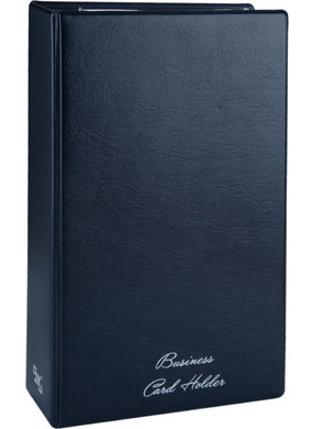 2K Biala Mechanism 4 Rows 400 Card Capacity Business Card Holder 16.5 x 26.5 cm Navy Blue  - Image 1