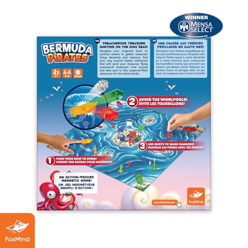 FoxMind, Bermuda Pirates Magnetic Board Game for Kids, Captivating Pirate Adventure for Family and Friends - Image 4