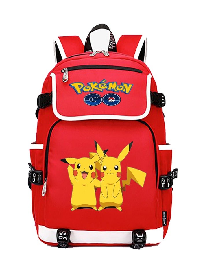 Cartoon Anime Backpack Teenagers Large Capacity Schoolbag College Students