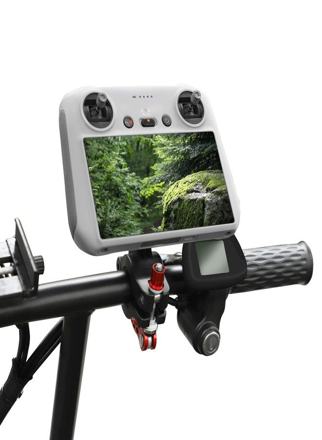 GetZget حامل دراجة GetZget® لكاميرات DJI Mini 3 و Pro/Mavic 3 Classic مع وحدة تحكم عن بعد/ insta360 One X2/ X3/ Gopro/Osmo Pocket/Action 3، ملحقات تثبيت للدراجات النارية - Image 1