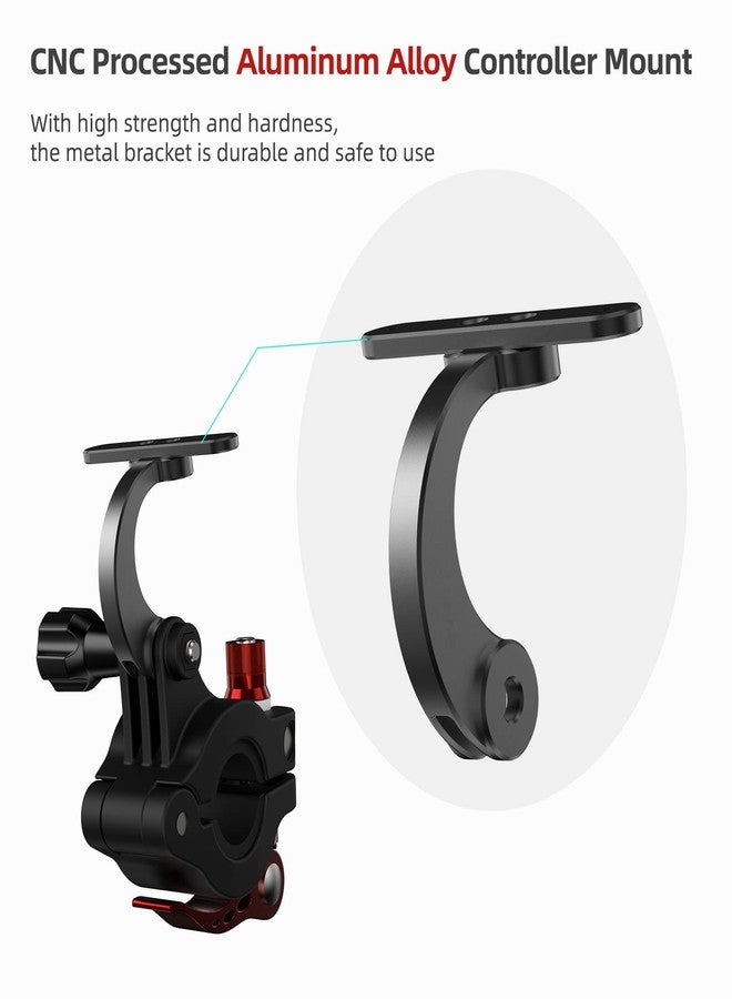GetZget حامل دراجة GetZget® لكاميرات DJI Mini 3 و Pro/Mavic 3 Classic مع وحدة تحكم عن بعد/ insta360 One X2/ X3/ Gopro/Osmo Pocket/Action 3، ملحقات تثبيت للدراجات النارية - Image 4