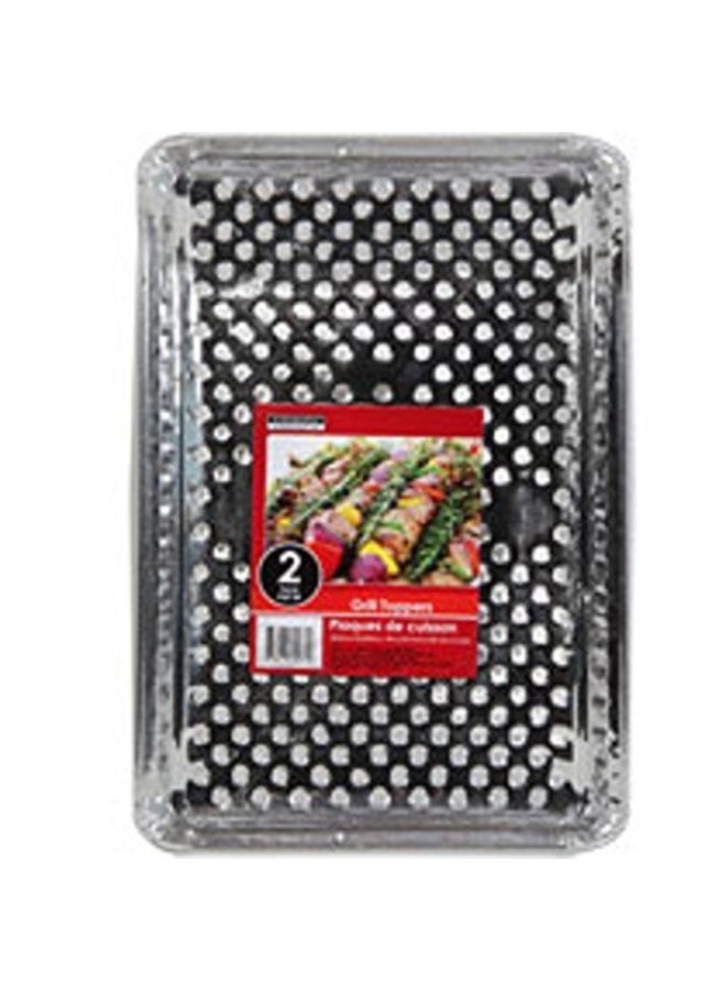 Cooking Concepts Foil Disposable Grill Topper Trays, 2-ct. Packs - 15 1/2 X 10 3/8 - (5 Packs of 2) - Image 5