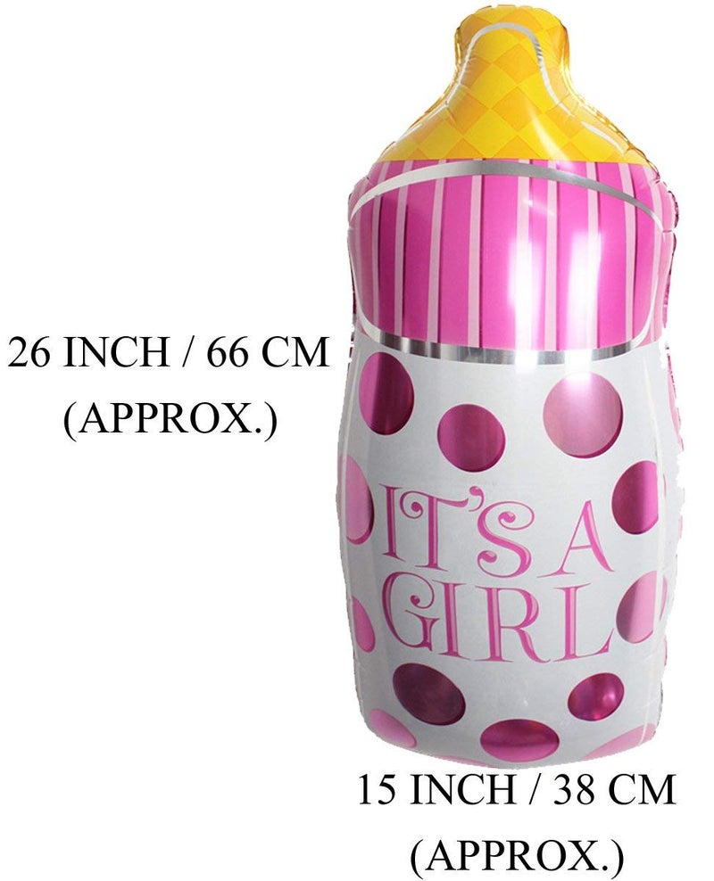 Clastik Baby Shower Bottle Shape Foil Balloons/Feeder Foil Balloon/Baby Shower Decoration Material (Pack of 2) - Image 3