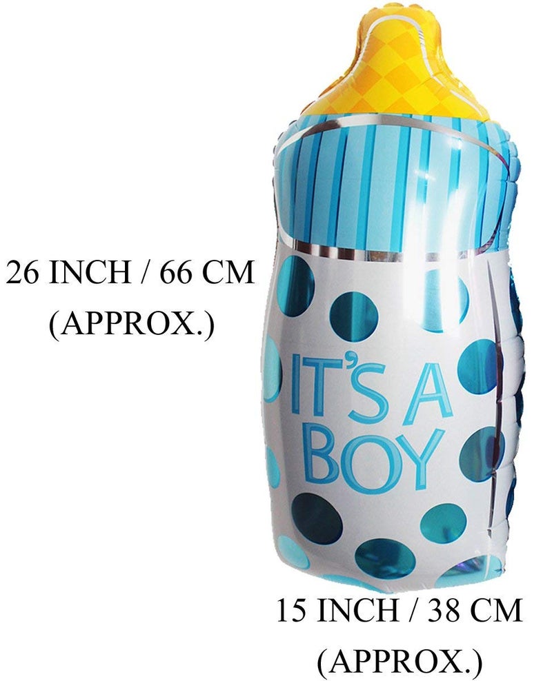 Clastik Baby Shower Bottle Shape Foil Balloons/Feeder Foil Balloon/Baby Shower Decoration Material (Pack of 2) - Image 2