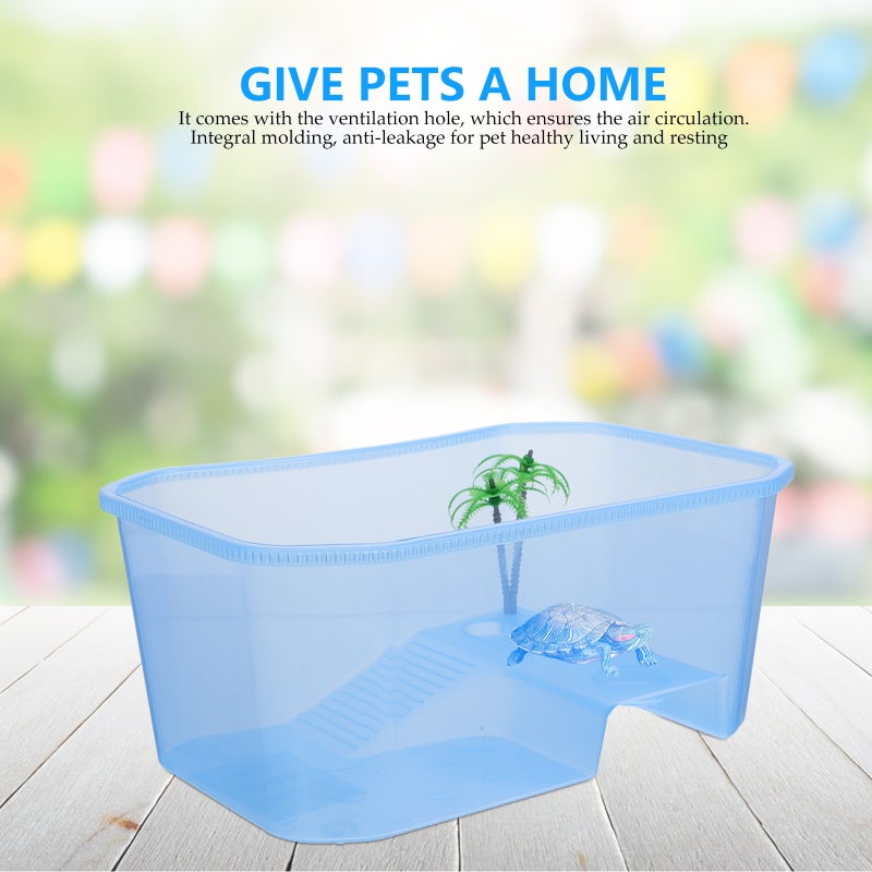 1Pc Amphibious Pet Mini Turtle Pet Keeping Box Reptile Pet Case - Image 4