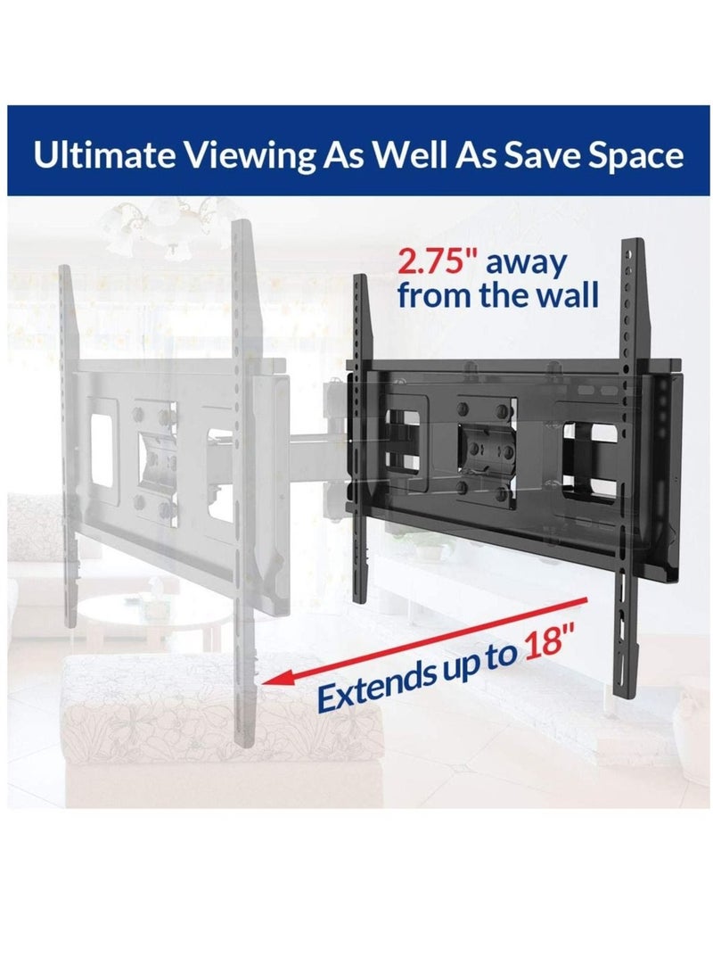Curved Flat TV Wall Mount TV Bracket for 32-65 inch up to 132lbs VESA 600x400mm with Swivel Articulating Dual Arms - Image 4