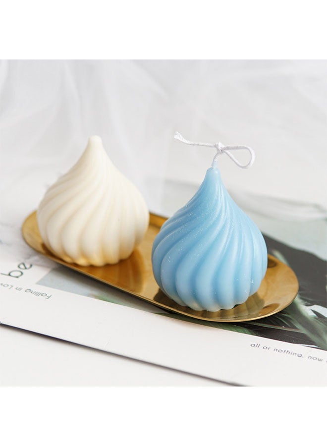 6 Pack Silicone Candle Molds Set, 3D DIY Handmade Soap Moulds, Soy Wax Aromatherapy Plaster Moulds, Yarn Ball Bubble Candle Making Molds, 3D Rose Silicone Mold, Cake Ornament Mould, Candle Making Kits for DIY Crafts Making Handicrafts Candle Decorations - Image 3