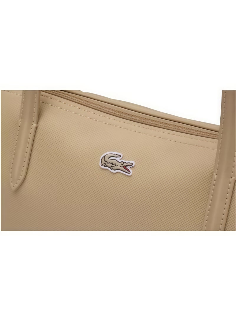 Lacoste Women's L12.12 Concept Fashion Versatile Large Capacity Zipper Handbag Single Shoulder Bag Tote Bag Camera Bag Large - Image 5