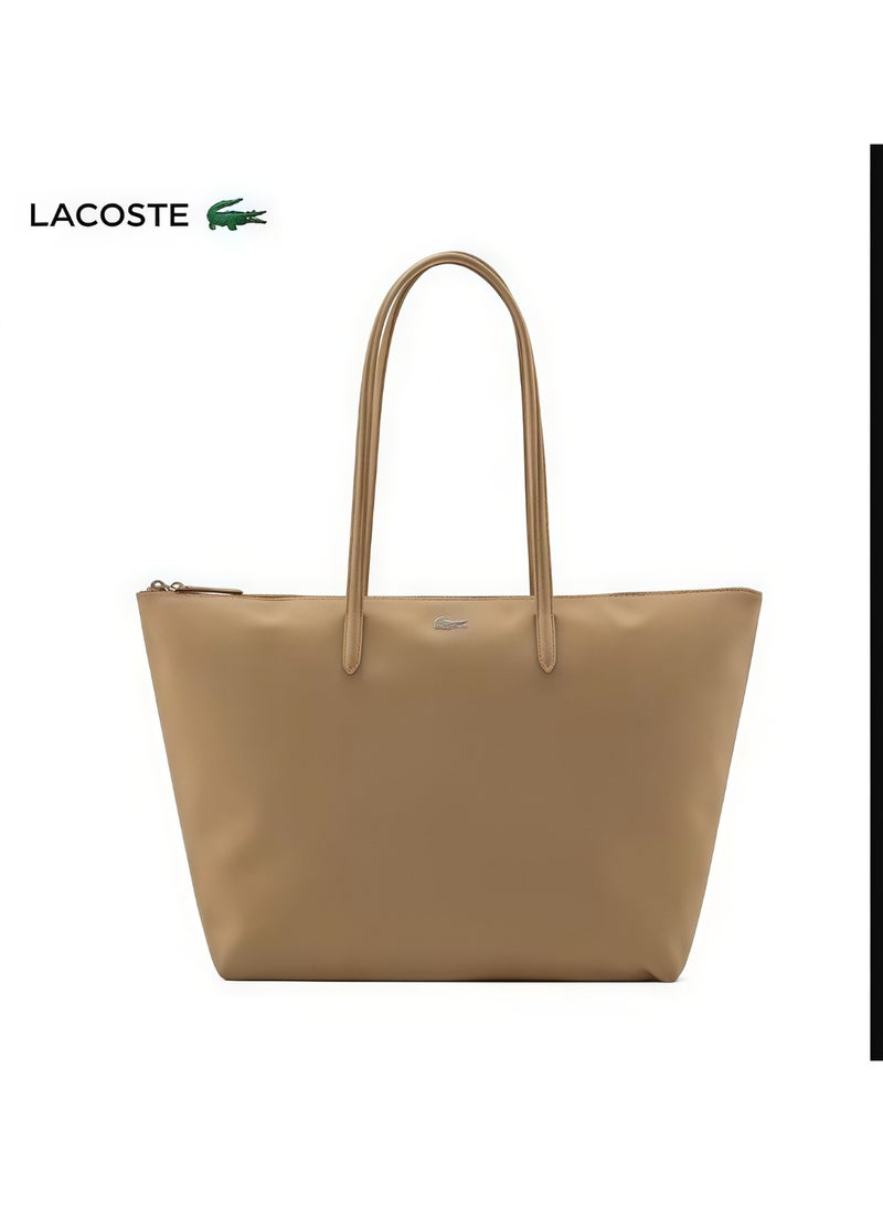 Lacoste Women's L12.12 Concept Fashion Versatile Large Capacity Zipper Handbag Single Shoulder Bag Tote Bag Camera Bag Large - Image 1