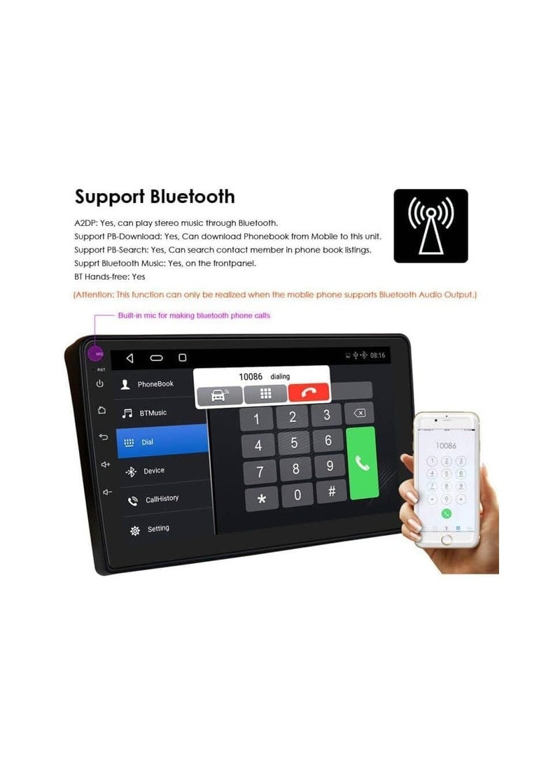 ستيريو سيارة أندرويد لهيونداي النترا 2006 2007 2008 2009 2010 2011 2 جيجابايت رام 32 جيجابايت روم 9 بوصة يدعم أبل كاربلاي، ميرورلينك واي فاي BT، شاشة تعمل باللمس IPS مع كاميرا احتياطية متضمنة - Image 5