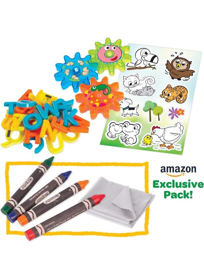 Crayola: Deluxe Magnetic Double-Sided Easel - Dry Erase Includes Crayons, Stickers, Magnet Letters & Gears - pzsku/Z94568D7BFC2F31987788Z/45/_/1721215069/394f9a0c-20bb-4804-80f1-5a2b3532ebfa