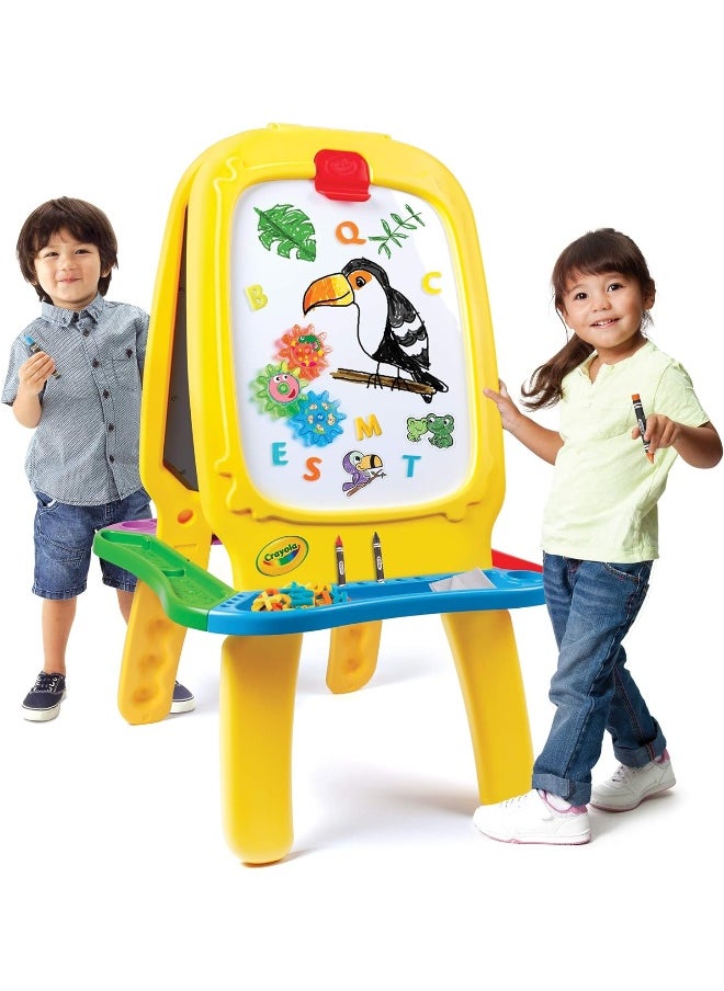 Crayola: Deluxe Magnetic Double-Sided Easel - Dry Erase Includes Crayons, Stickers, Magnet Letters & Gears - pzsku/Z94568D7BFC2F31987788Z/45/_/1721215076/a1f84b49-a95d-49d0-b34e-e6a0e336442c