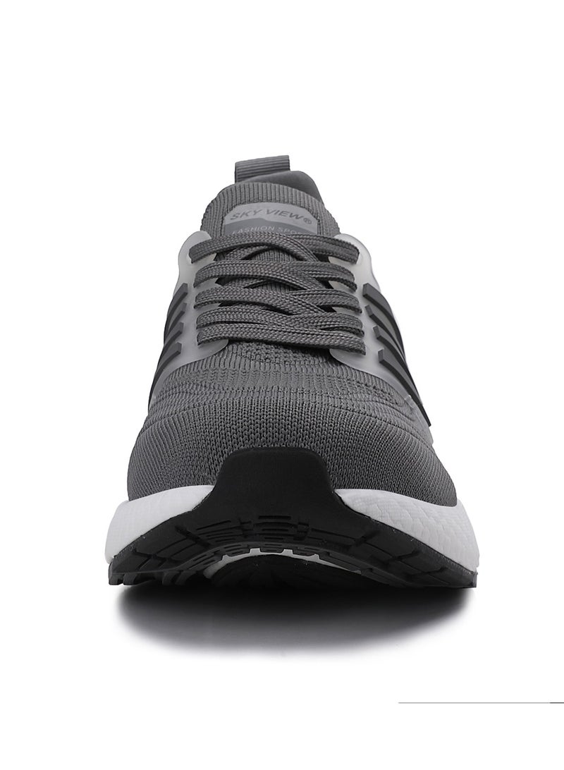 Sky View SKYVIEW Men's Running Shoes Tennis Fashion Sneakers For Men Walking Slip On Gym Workout Athletic Breathable Jogging Sport Casual Shoes Grey - Image 3
