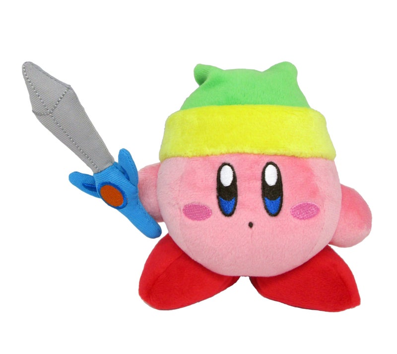 Little Buddy Kirby's Adventure All Star Collection Kirby Sword Stuffed Plush, 6", Multi-Colored, Model:1626 - Image 4