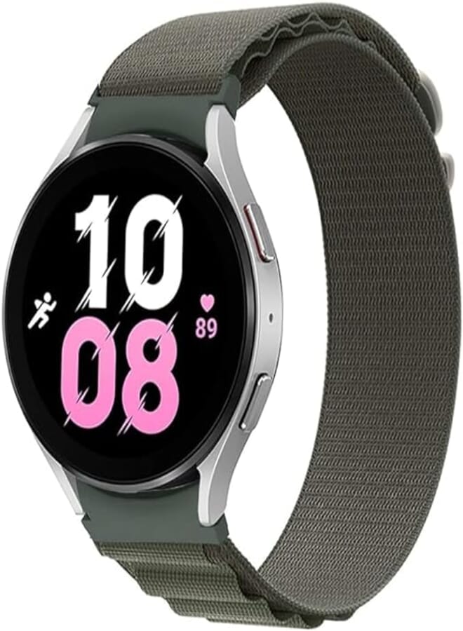 Next store Compatible with Samsung Watch 5 Pro 45mm/Galaxy Watch 5 40mm 44mm/Galaxy Watch 4 40mm 44mm/Watch 4 Classic 42mm 46mm Woven Nylon Loop Strap for Men Women