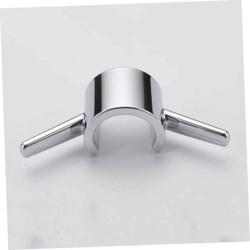 Rustless Electroplated Shower Rod Towel Hook Easy Install Bathrobe Loofah Holder - Image 3