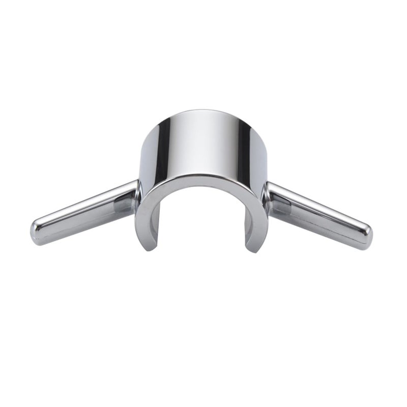 Rustless Electroplated Shower Rod Towel Hook Easy Install Bathrobe Loofah Holder - Image 2