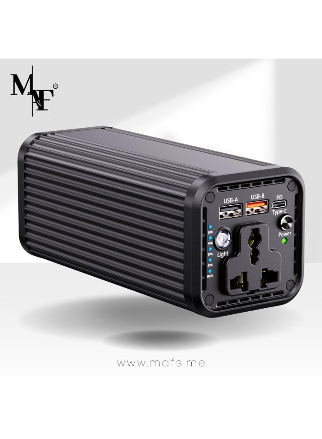 M.A&F's 27000mAh Portable Power Station with AC Outlet & 4 Outputs - Emergency Travel Battery for Laptops (MacBook/HP), Drones, Cameras - Outdoor Solar Charger Compatible, Fast Charging for UAE Camping & Emer - Image 1