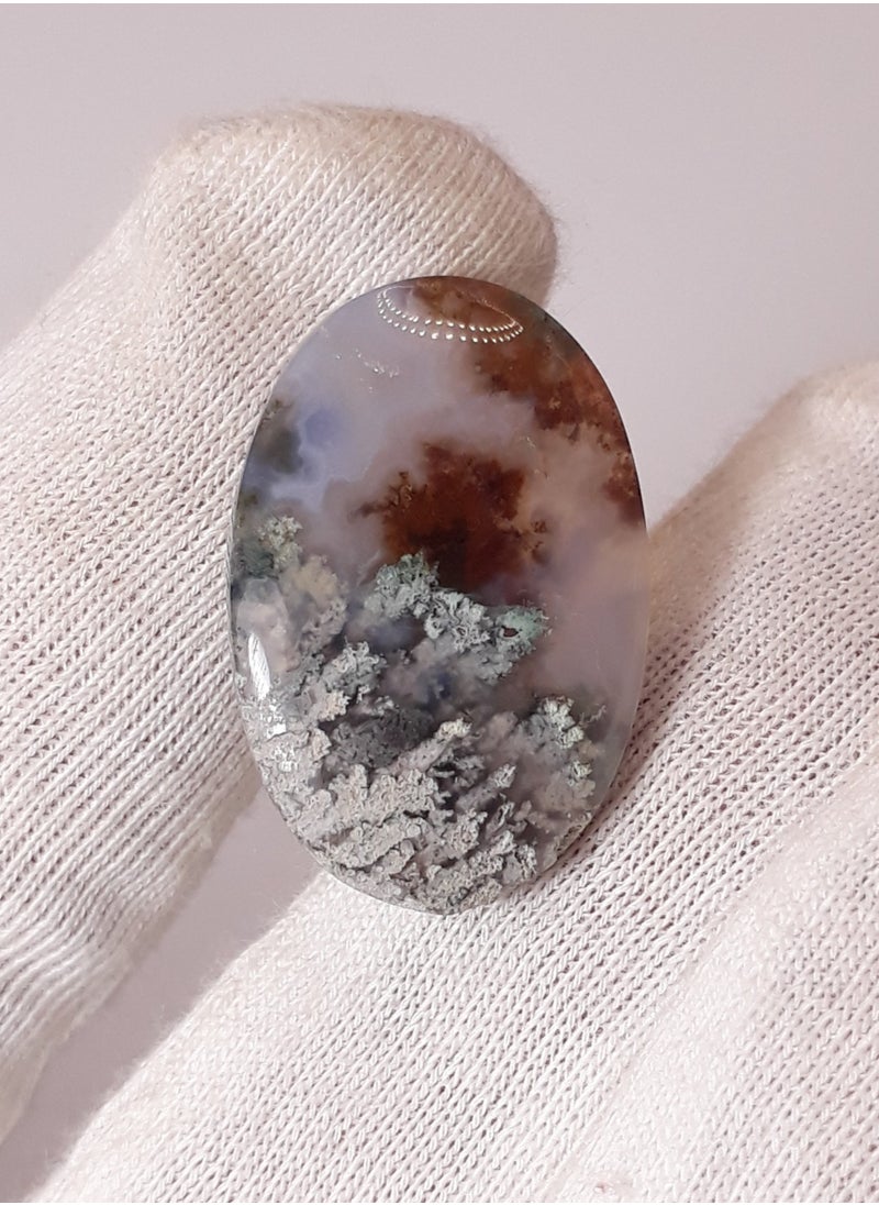 Natural Moss Agate - 11.3 carats - 22x15mm - pzsku/Z9456CD5E5E7CB256137CZ/45/_/1738819084/46a7dce7-96c4-4123-81f7-40c0d4277fbb