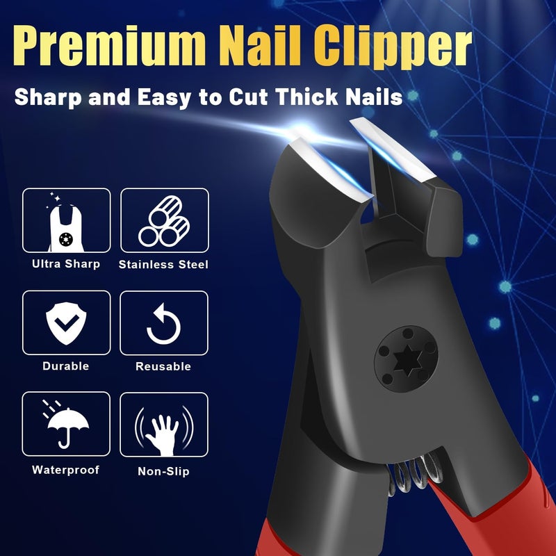 BLESWIN Professional Nail Clipper Set for Thick Nails - Image 2