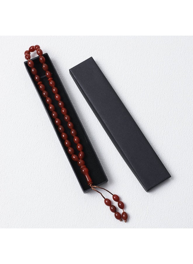 NIBEMINENT 33 Muslim Prayer Beads Gun Black/12mm 
