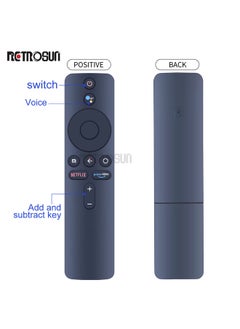 OMETTER New Voice XMRM-006B Remote Control For Xiaomi MI TV Stick Box S Google Assistant Prime Video 