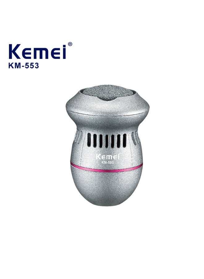 Kemei KM-553 Electric Foot File – USB Rechargeable Callus Remover, 2-Speed Electric Pedicure Tool for Removing Hard, Dry & Dead Skin - Image 2