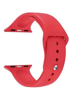 Silicone Replacement Band For Apple Watch 42-44mm Red
