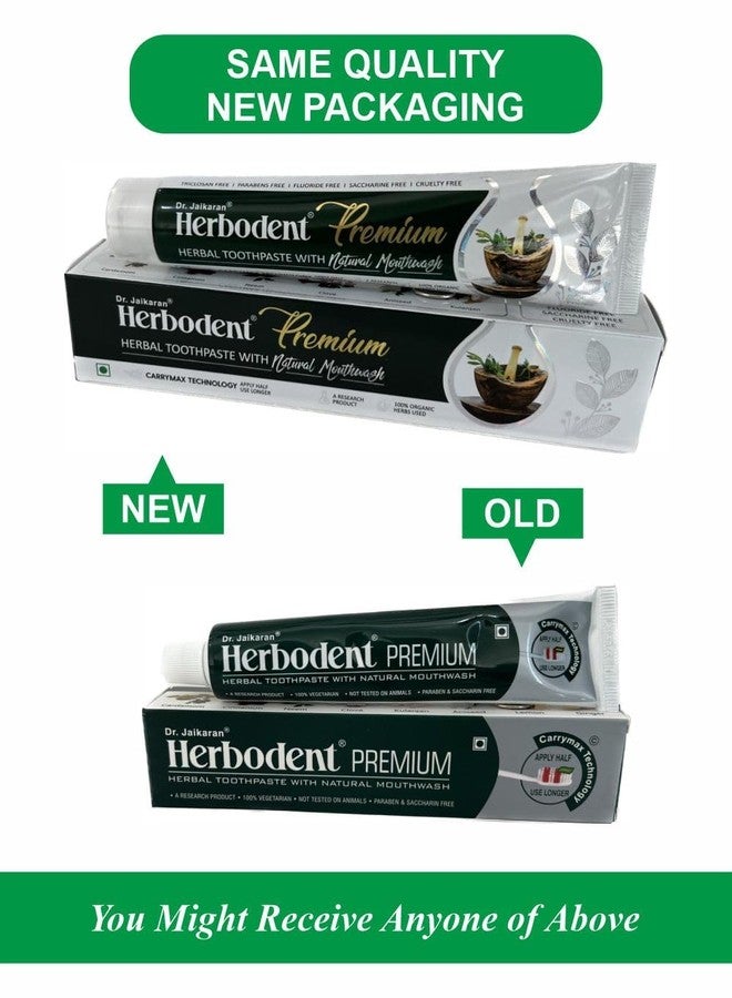 Herbodent® Premium Toothpaste - 3.53 oz Pack of 12 | A Unique Blend of 21 Herbs Like Neem, Clove, Cinnamon, Cardamom with Natural Mouthwash - No Paraben, No Fluoride, No Saccharin, No Triclosan - Image 3