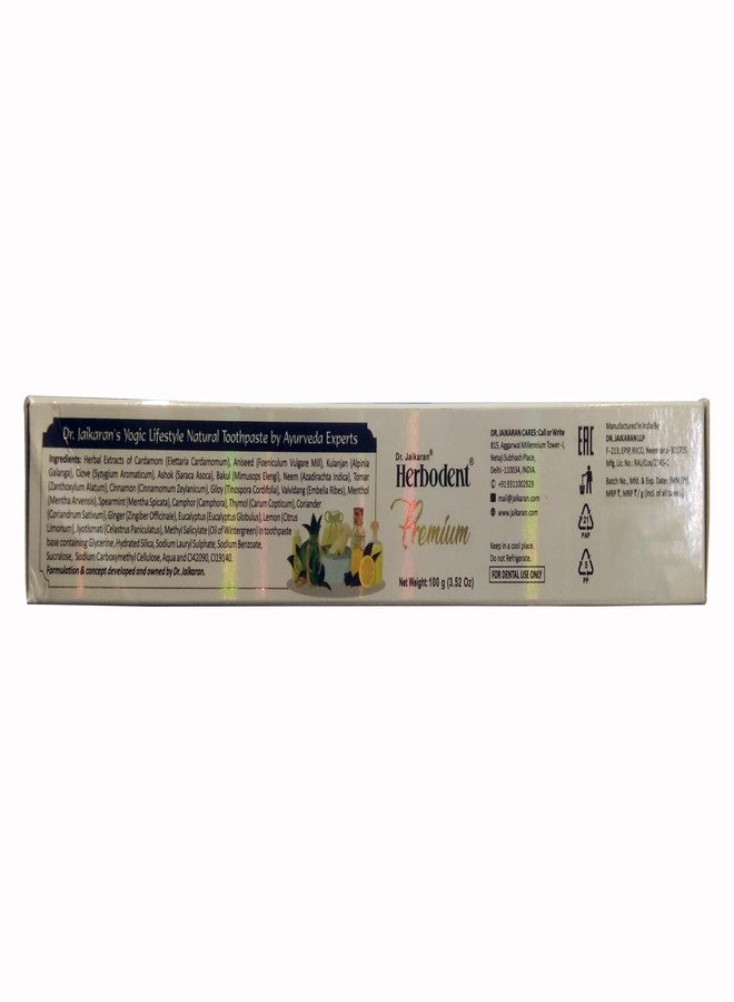 Herbodent® Premium Toothpaste - 3.53 oz Pack of 12 | A Unique Blend of 21 Herbs Like Neem, Clove, Cinnamon, Cardamom with Natural Mouthwash - No Paraben, No Fluoride, No Saccharin, No Triclosan - Image 2