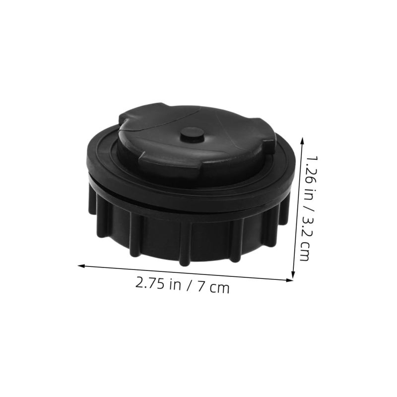 3 Pack Black Waste Bin Drain Plug Replacement Stopper Leakproof for Outdoor Garbage Container - Image 3