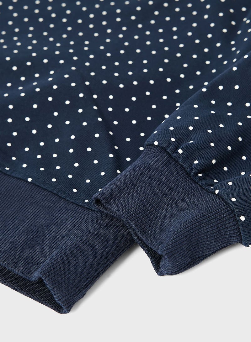 NAME IT Kids Polka Dot Long Sleeve Sweatshirt - Image 4