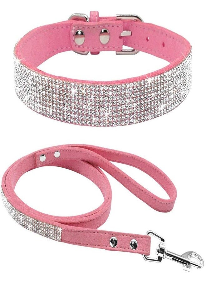 ETOPARS Microfiber Pet Dog Collar Leashes Set, Reflective Dog Collar, Double-Layer Soft Leather Pet Leash, Cat Dog Collar Leash Set, Pet Collar Leash for Small & Medium Dogs - Image 1