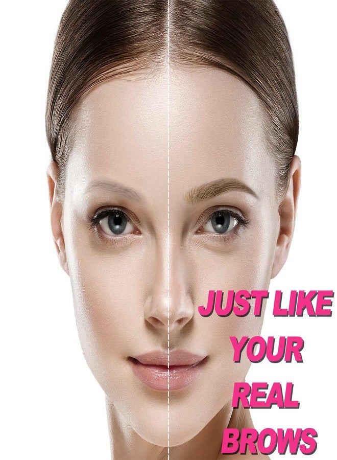 DRMODE Microblading Eyebrow Pencil, Waterproof Eyebrow Pencils for Women Blonde Hair Like Natural Liquid Brow Contouring Pen, 2-in-1 Dual-Ended Eye Brow Filler Pen with Precise Micro-Fork-Tip, Light Brown - Image 2