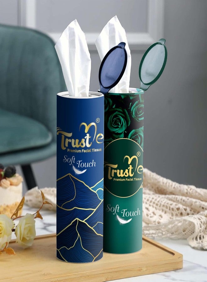 TRUST ME ورق وجه فاخر من تراست مي في علبة أنبوبية ورقية 14x20 سم 50N ناعم (عبوة من 6 قطع) - Image 3