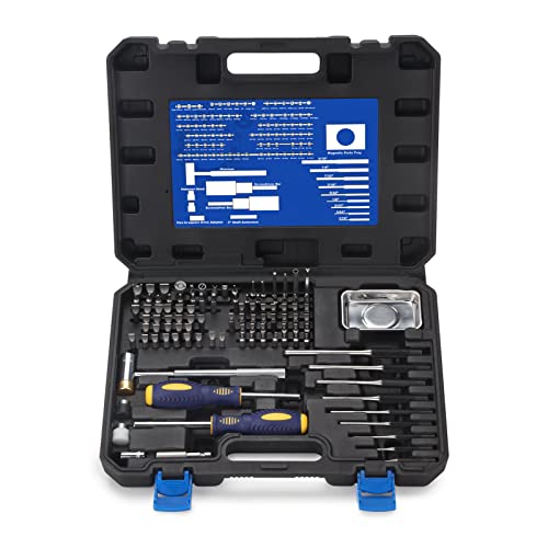 BULLTOOLS Precision Screwdriver Set, 100-Piece Torque Screwdriver Engineering Repair Kit, Roll Pin Punch Set with Magnetic Screwdriver Handle and Storage Case for Maintenance - Image 1
