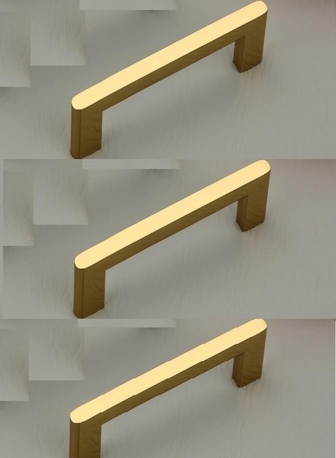 JWL Golden Stainless Steel Handles Pack of 3 Pieces, Gold inch- 4 - Image 1