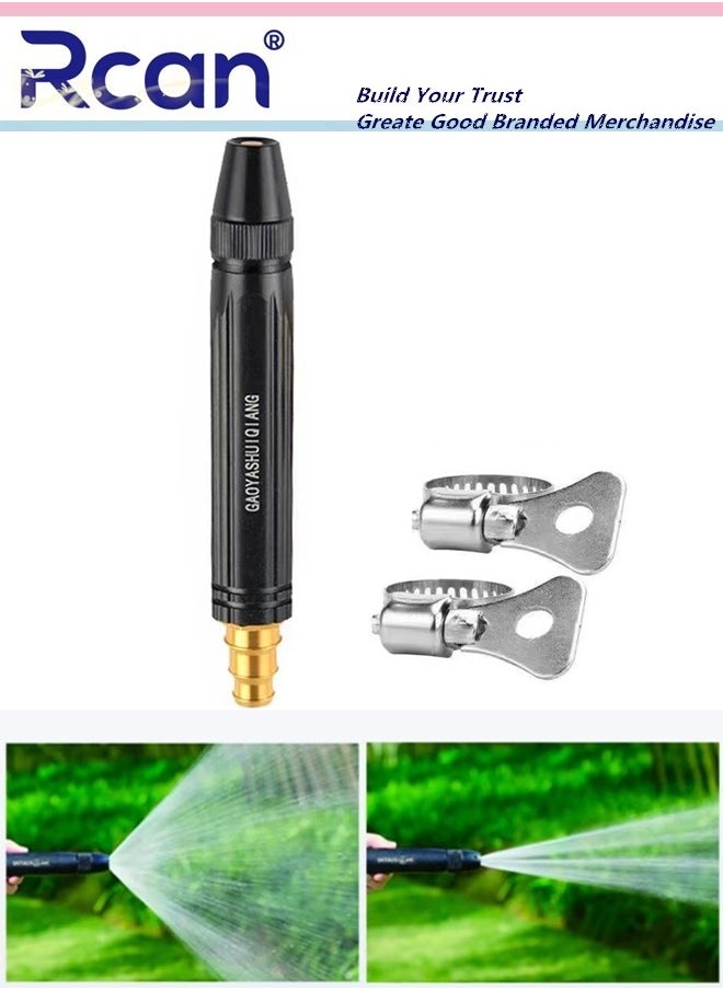 Rcan High Pressure Garden Hose Spray Gun 3 Types of Rotatable Adjustments Spray Patterns Sprayer Durable ABS Nozzle Powerful Watering Fitted Ideal for Car Washing Garden Irrigation Pet Bathing  - Image 1