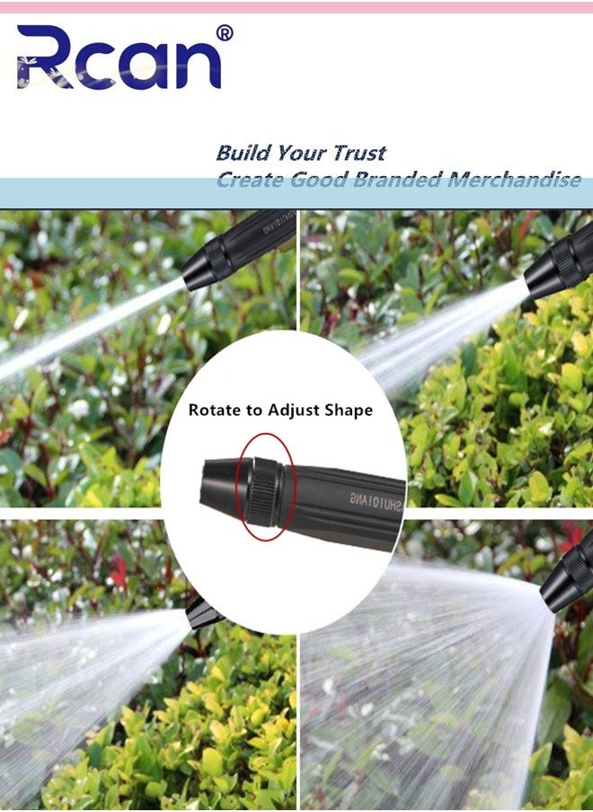 Rcan High Pressure Garden Hose Spray Gun 3 Types of Rotatable Adjustments Spray Patterns Sprayer Durable ABS Nozzle Powerful Watering Fitted Ideal for Car Washing Garden Irrigation Pet Bathing  - Image 2