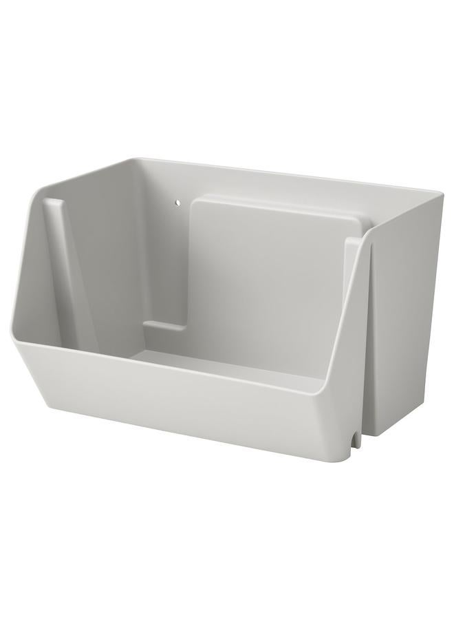 زبون منظم للمكتب/الحائط، رمادي فاتح، 25x18x15 سم - Image 1