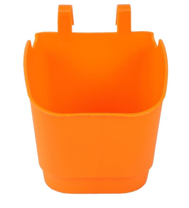 CAPPL Plastic Vertical Garden - Wall Hanging Pot (5 Inch, 12 Pots, Orange) - Image 5