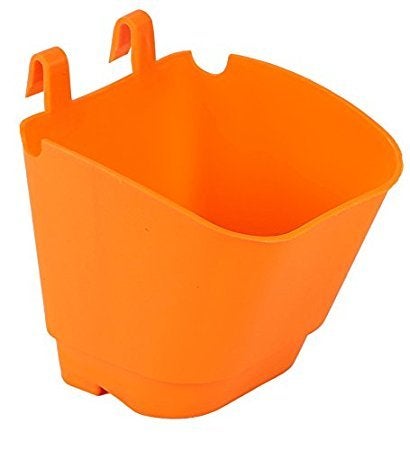 CAPPL Plastic Vertical Garden - Wall Hanging Pot (5 Inch, 12 Pots, Orange) - Image 2