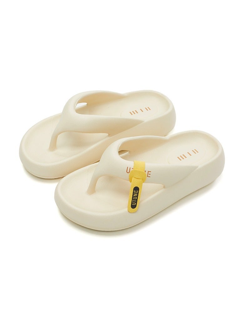 UTUNE flip flops for men and women 2025 new soft bottom clip on slippers for summer outdoor wear, couple beach beach anti-skid slippers - Image 1