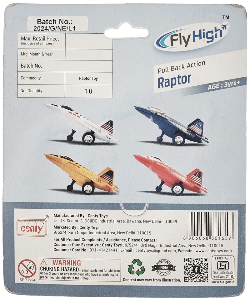 CENTY Toys Raptor (Press & Go), Multicolor, Kid - Image 2