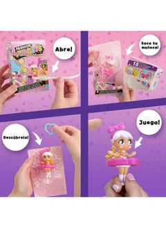 WowWee Fashion Fidgets Sensory Toy Dolls - Push Pop Fidget Toy Includes 1 Mystery Doll - Anxiety and Stress Relief for Kids  - Image 3